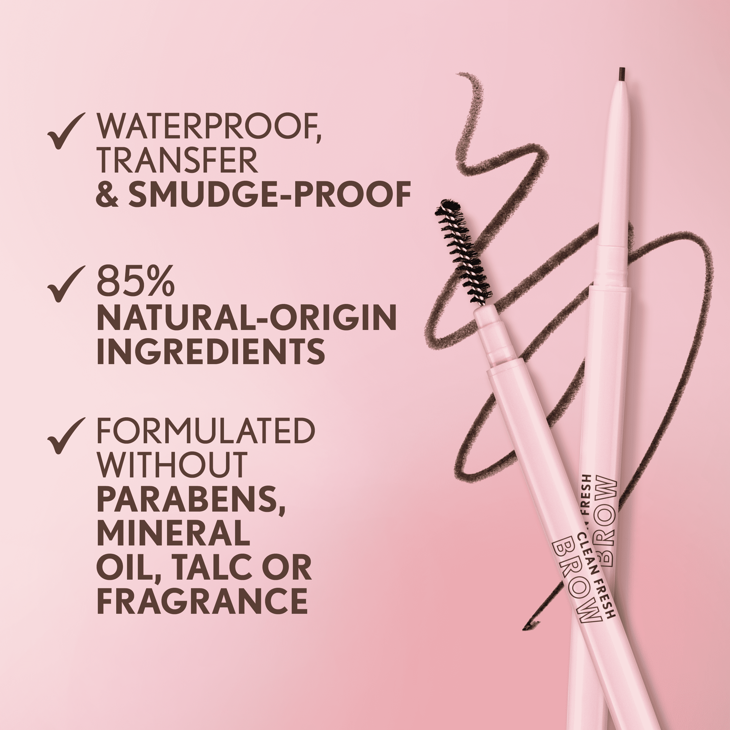 COVERGIRL Clean Fresh Brow Liner Nano Pencil, Auburn 300, .001 oz